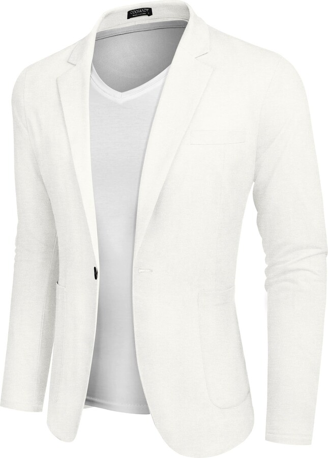 COOFANDY Men's Casual Sport Coat Slim Fit Lightweight Linen Blazer