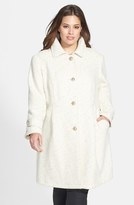 Thumbnail for your product : Gallery Flecked Babydoll Walking Coat (Plus Size)