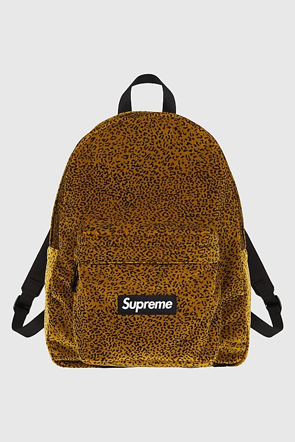 Supreme Velvet Backpack in Black