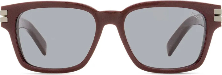 Ermenegildo Zegna Rectangular-Frame Sunglasses