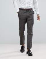 Thumbnail for your product : ASOS Design Wedding Slim Suit Pants 100% Wool Houndstooth In Putty