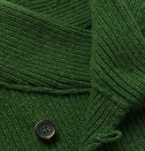 Thumbnail for your product : Oliver Spencer Mercantile Shawl-Collar Wool Sweater - Men - Green