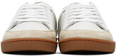 Thumbnail for your product : Saint Laurent White Perforated Low-Top Sneakers