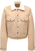 Thumbnail for your product : Denimist Cotton Denim & Faux Shearling Jacket