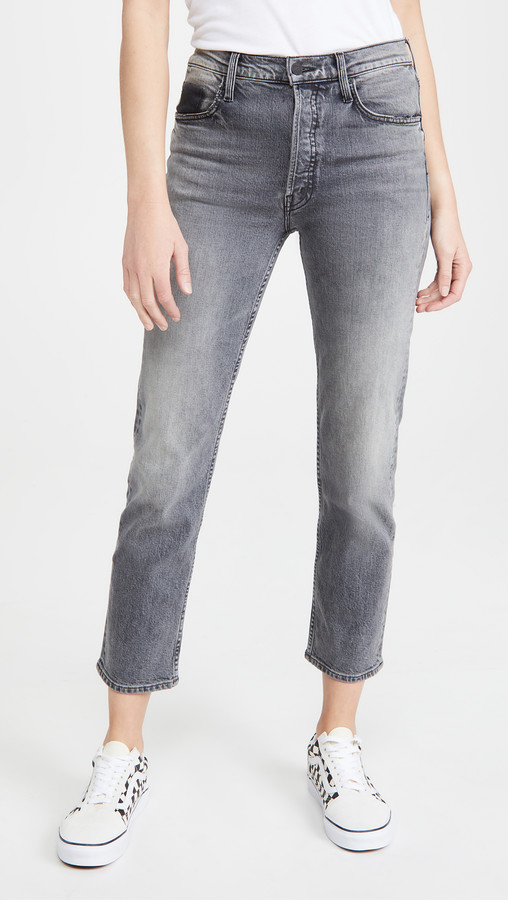 mother gray jeans
