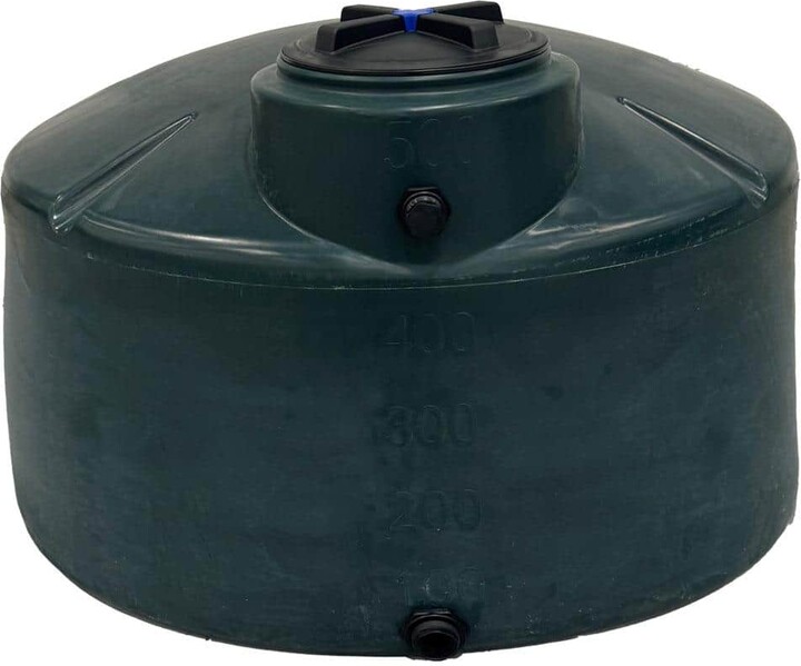 VPC 550 Gal. Dark Green Polyethylene Vertical Water Storage Tank