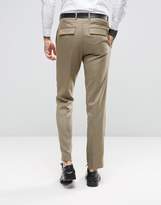 Thumbnail for your product : ASOS Wedding Skinny Suit Pant In Taupe Twist Micro Texture
