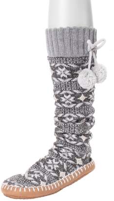 Muk Luks Women's Slipper Socks with Poms