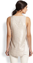 Thumbnail for your product : Sachin + Babi Crest Asymmetrical Sequined-Overlay Top