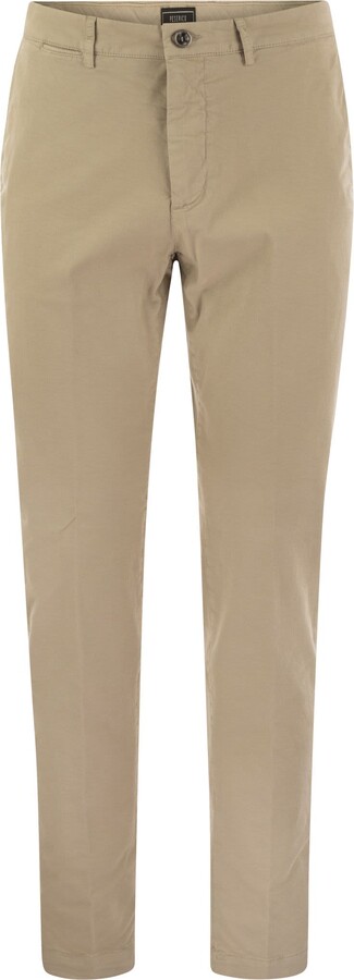 Peserico Stretch Cotton Gabardine Chino Trousers