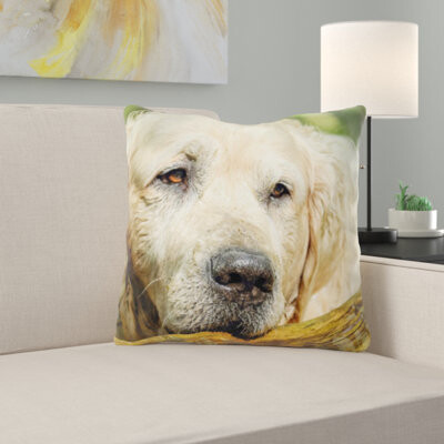 Golden Retriever Throw Pillow