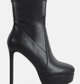 Thumbnail for your product : London Rag Rossetti Stretch Pu High Heeled Ankle Boot