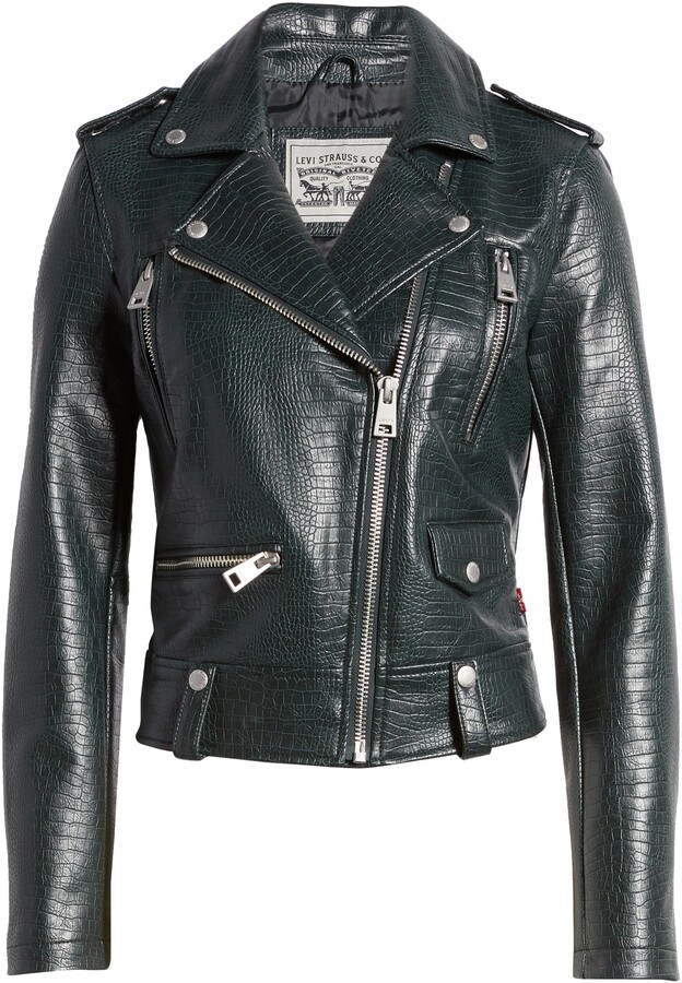 Levi's Faux Leather Moto Jacket - ShopStyle
