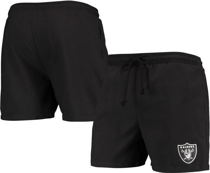 Men's Foco Black Las Vegas Raiders Magic Print Palm Traditional Swim