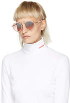 Thumbnail for your product : Calvin Klein Pink Round Clip Bridge Sunglasses
