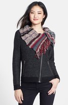 Thumbnail for your product : Curio Scarf Collar Zip Sweater Jacket