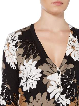 Linea Shadow floral print cardigan