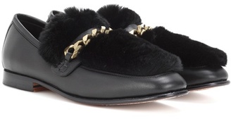 Boyy Loafur leather and fur loafer