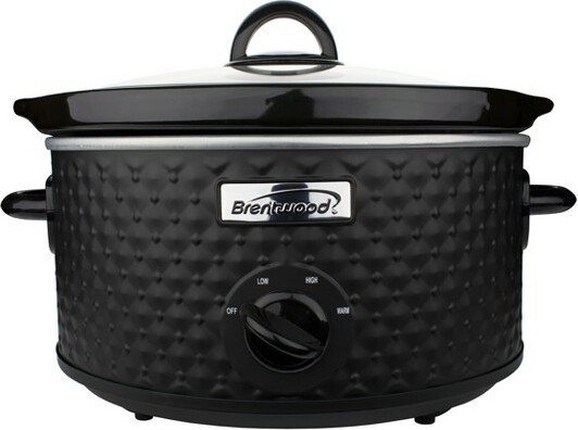 Brentwood Brentwood3.5QuartDiamondPatternSlowCookerinBlack