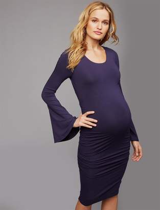 A Pea in the Pod Ruched Maternity Dress