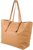 Thumbnail for your product : Miu Miu Leather Tote Bag