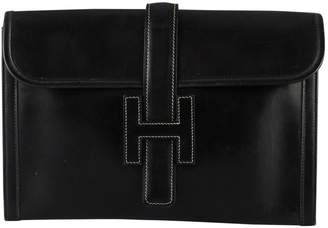 Hermes Jige Leather Clutch Bag
