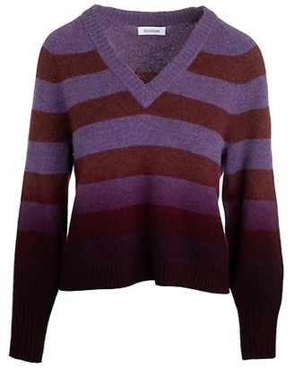 Naadam Dip-Dye Striped Sweater