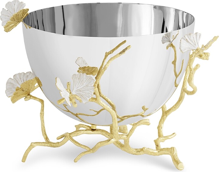 Michael Aram Butterfly Ginkgo Gold Serving Bowl