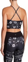 Thumbnail for your product : Betsey Johnson High Neck Floral Crisscross Sports Bra