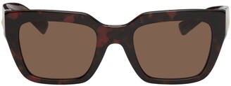Valentino Garavani Tortoiseshell Roman Stud Squared Sunglasses