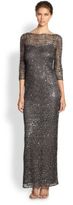 Thumbnail for your product : Kay Unger Metallic Lace Dress