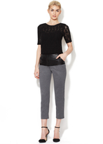 Thumbnail for your product : Tracy Reese Leather Panel Stretch Pant