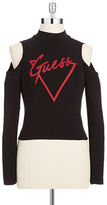 Thumbnail for your product : GUESS Cropped Top with Shoulder Cut Outs