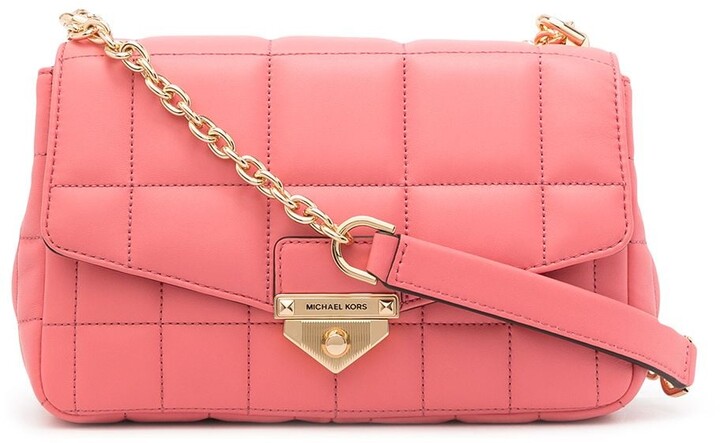 Soho Pink Leather Chain Bag