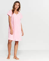 Thumbnail for your product : Miss Elaine Short Terry Zip Robe