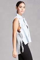 Thumbnail for your product : Forever 21 Twelve Chambray High-Low Vest