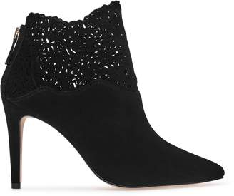 Reiss Peyton Laser-Cut Ankle Boots