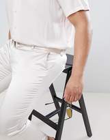 Thumbnail for your product : ASOS Design DESIGN PLUS Skinny Crop Smart Pants In Cream Sateen