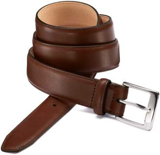 Brown Leather Dress Belt Size 30-32 by Charles Tyrwhitt