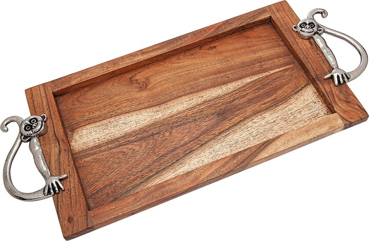Godinger Monkey Design Rectangular Tray 10\