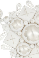 Thumbnail for your product : Bottega Veneta Enameled sterling silver necklace