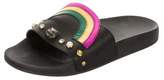 Thumbnail for your product : Gucci Pursuit Heart Slide Sandals Black Pursuit Heart Slide Sandals