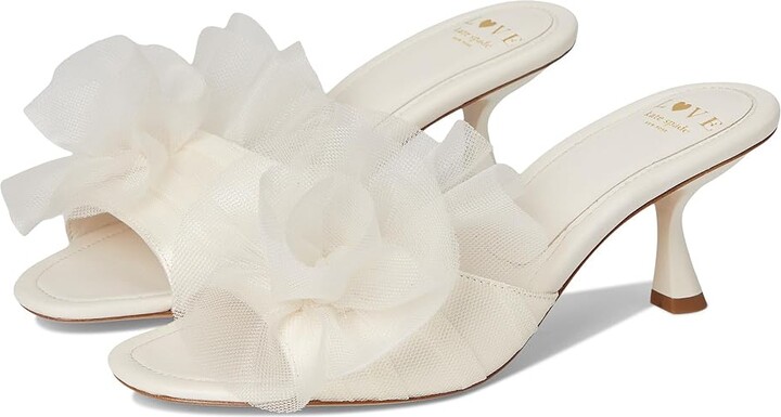 Kate Spade Flourish Women's Sandals Cream : 6 M, Leather