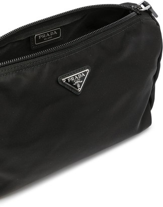 Prada Pre-Owned Logo-Plaque Cosmetic Pouch
