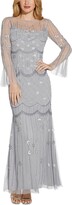 Thumbnail for your product : Adrianna Papell Women's Beaded Mesh Covered Gown