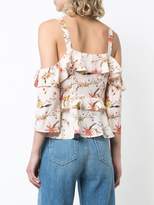 Thumbnail for your product : Rachel Zoe cold-shoulder floral top
