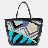 Thumbnail for your product : Emilio Pucci Multicolor Velvet and Leather Tote