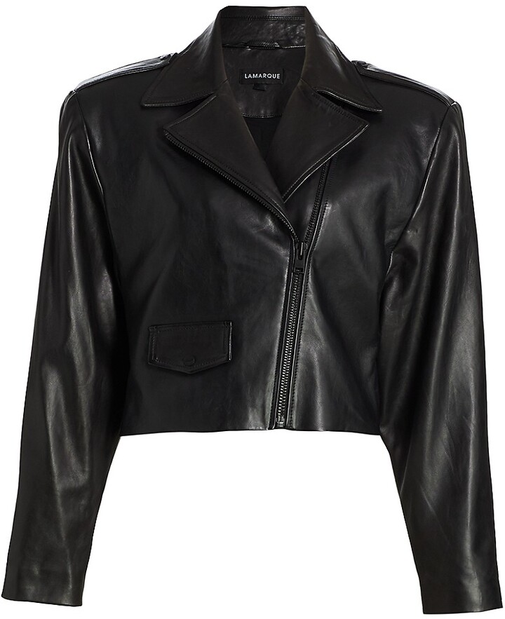 LAMARQUE Reign Leather Biker Jacket - ShopStyle