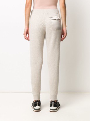 Brunello Cucinelli Ribbed Slim-Fit Track Pants
