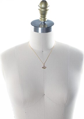 Sorrelli Women's Mini Evil Eye Pendant Necklace - Bright Gold, Spring Rain